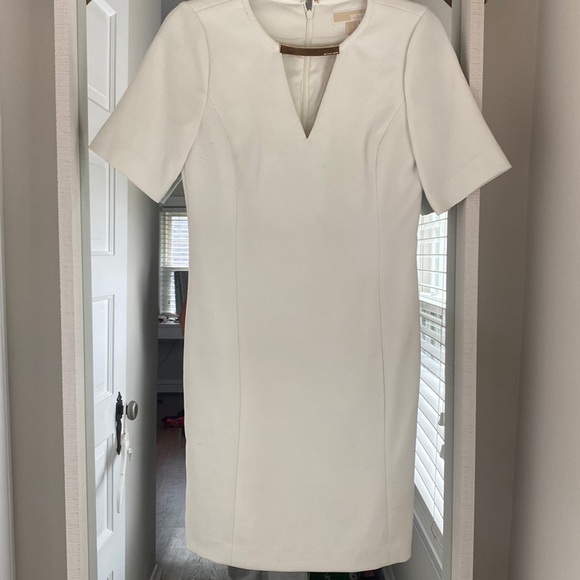 michael kors beige dress Michael Kors Collection Wool Sheath Dress main image 0